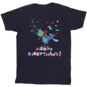 T-shirt enfant Disney Lilo And Stitch Stitch Merry Everything
