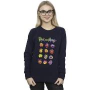 Sweat-shirt Rick And Morty Tie Dye Faces