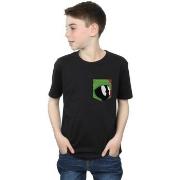 T-shirt enfant Dessins Animés Marvin The Martian Face Faux Pocket