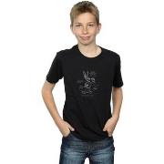 T-shirt enfant Dessins Animés Bugs Bunny Drawing Instruction