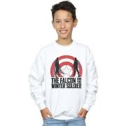 Sweat-shirt enfant Marvel The Falcon And The Winter Soldier Shield Sil...