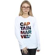 Sweat-shirt Marvel Captain Space Text