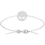 Bracelets Brillaxis Bracelet argent rhodié arbre de vie