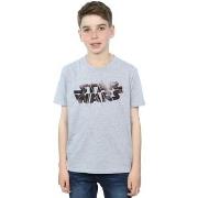 T-shirt enfant Disney The Last Jedi Spray Logo