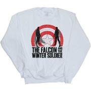 Sweat-shirt Marvel The Falcon And The Winter Soldier Shield Silhouette...