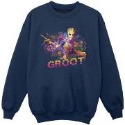 Sweat-shirt enfant Marvel Guardians Of The Galaxy Abstract Groot