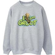 Sweat-shirt Marvel Guardians Of The Galaxy I Am Groot Jumping