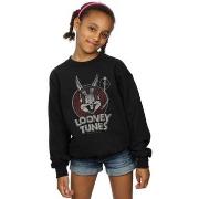 Sweat-shirt enfant Dessins Animés Bugs Bunny Circle Logo