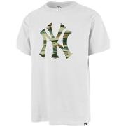 T-shirt '47 Brand 47 TEE MLB NEW YORK YANKEES ECHO WHITE WASH