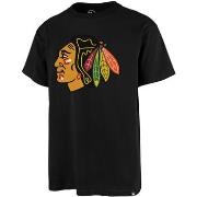 T-shirt '47 Brand 47 NHL TEE CHICAGO BLACKHAWKS PRINT ECHO JET BLACK
