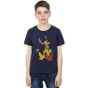 T-shirt enfant Disney Pluto Christmas Reindeer