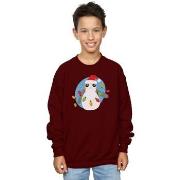 Sweat-shirt enfant Disney The Last Jedi Porg Christmas Lights