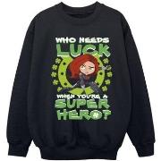 Sweat-shirt enfant Marvel St Patrick's Day Black Widow Luck