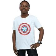 T-shirt enfant Marvel Captain America Pixelated Shield