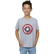 T-shirt enfant Marvel Captain America Splatter Shield