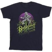 T-shirt Beetlejuice Purple Circle