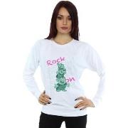 Sweat-shirt Disney Frozen Trolls Rock On