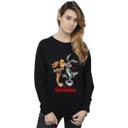 Sweat-shirt Dessins Animés Bugs Bunny And Lola Valentine's Day