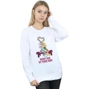 Sweat-shirt Dessins Animés Bugs And Lola Valentine's Cuddle