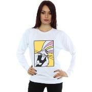 Sweat-shirt Dessins Animés Bugs Bunny Laughing