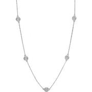 Collier Orusbijoux Collier Argent Rhodier Goutte De Cristal Pierres Ve...