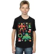 T-shirt enfant Marvel Iron Man And Hulk Christmas Day