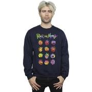 Sweat-shirt Rick And Morty Tie Dye Faces