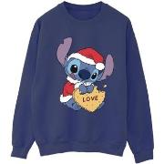 Sweat-shirt Disney Lilo And Stitch Christmas Love Biscuit