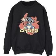 Sweat-shirt Disney Lilo And Stitch Ohana Pineapple