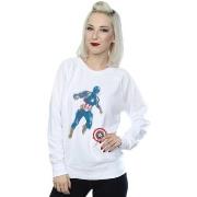 Sweat-shirt Marvel Avengers Endgame Painted Captain America