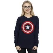 Sweat-shirt Marvel Avengers Captain America Scratched Shield