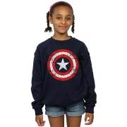 Sweat-shirt enfant Marvel Avengers Captain America Scratched Shield