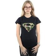 T-shirt Dc Comics Supergirl Floral Shield