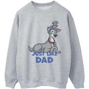 Sweat-shirt Disney Lady And The Tramp Just Like Dad