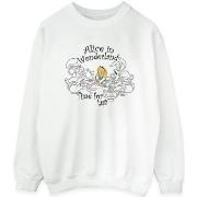 Sweat-shirt Disney Alice In Wonderland Time For Tea