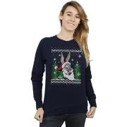 Sweat-shirt Dessins Animés Bugs Bunny Christmas Fair Isle