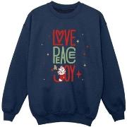 Sweat-shirt enfant Disney The Aristocats Love Peace Joy