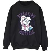 Sweat-shirt Dessins Animés Lola Bunny Girls Like Football