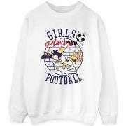 Sweat-shirt Dessins Animés Girls Play Football