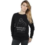 Sweat-shirt Marvel Black Panther Single Line