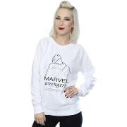 Sweat-shirt Marvel Black Panther Single Line