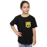 T-shirt enfant Dessins Animés Tweety Pie Face Faux Pocket