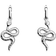 Boucles oreilles Les Georgettes Boucles d'oreilles Serpent argenté 16m...