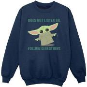 Sweat-shirt enfant Disney The Mandalorian Grogu Does Not Listen