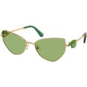 Lunettes de soleil Swarovski SK7003 Lunettes de soleil, Or/Vert, 57 mm