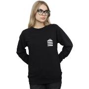 Sweat-shirt Dessins Animés Taz Stripes Faux Pocket