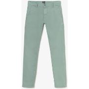 Pantalon Le Temps des Cerises Pantalon chino jogg kurt vert d'eau