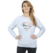 Sweat-shirt Dc Comics Superman Floral Logo 2