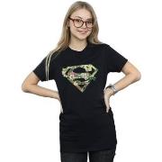 T-shirt Dc Comics Supergirl Floral Shield