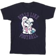 T-shirt enfant Dessins Animés Lola Bunny Girls Like Football